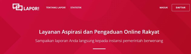 Layanan Aspirasi dan Pengaduan Online Rakyat